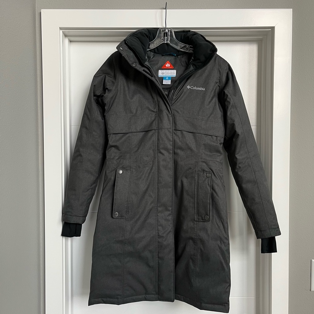 Columbia Apres Arson II Winter Long Down Jacket XS Black